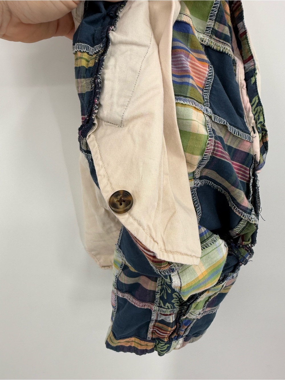 Brooks Brothers Cotton Patchwork Madras Shorts | Multicolor | 36 - Picture 8 of 8